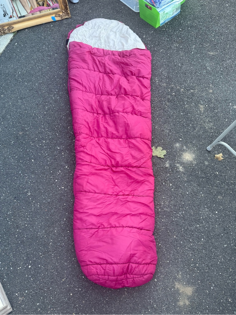 Woman Pink Sleeping Bag - Lightweight Padded Camp Sack
